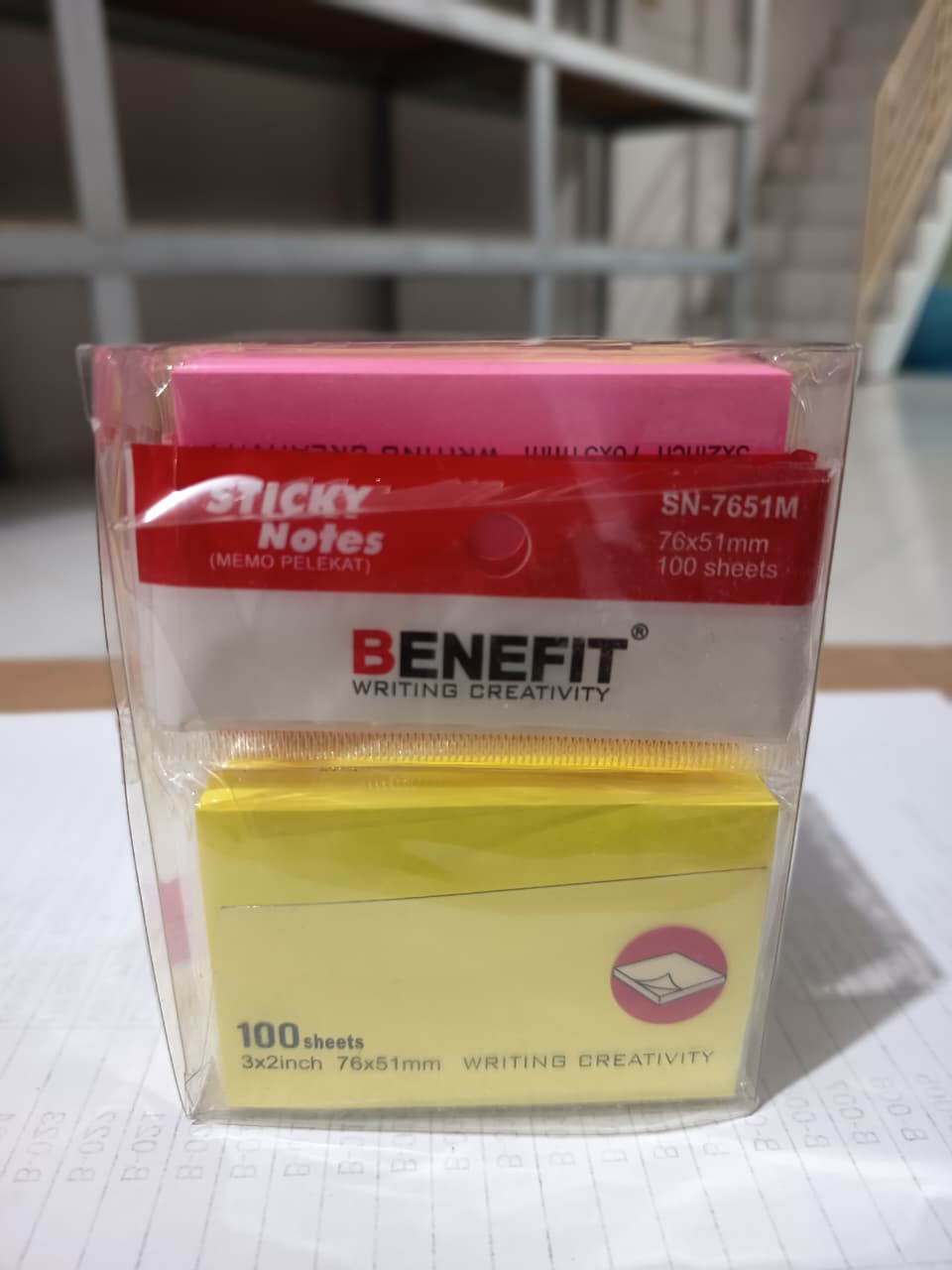 STICKY NOTES 3X2INCH SN