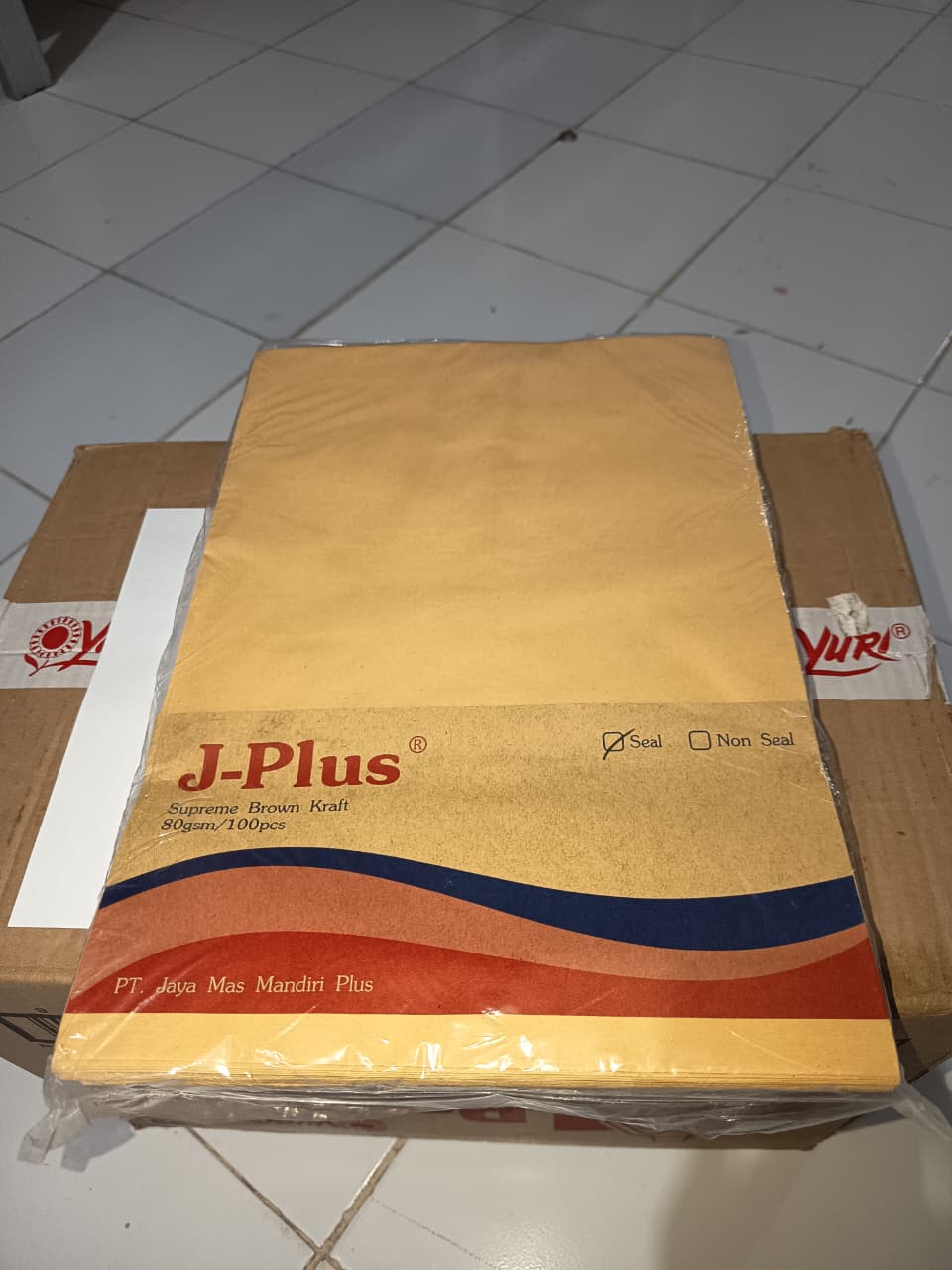 J-Plus seal 80gsm (mapcoklat)